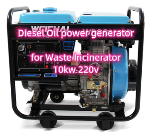 Diesel Oil power generator for Waste Incinerator  10kw 220v